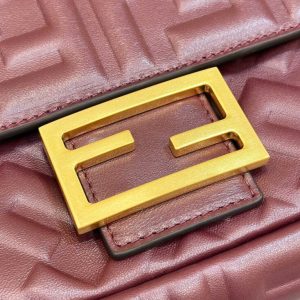 Replica Fendi Baguette Bordeaux - elite superclone designer purse