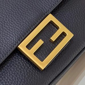Replica Fendi Baguette Small Black - premium 1:1 fake handbag model