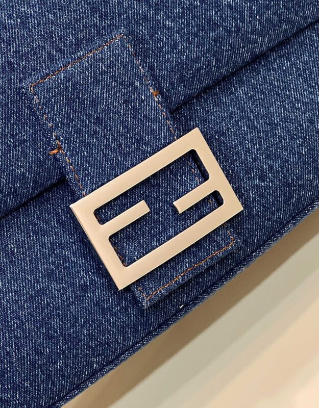 Replica Fendi Baguette Full Blue Denim 4 Replica Fendi Baguette Full Blue Denim - high-quality designer bag clone