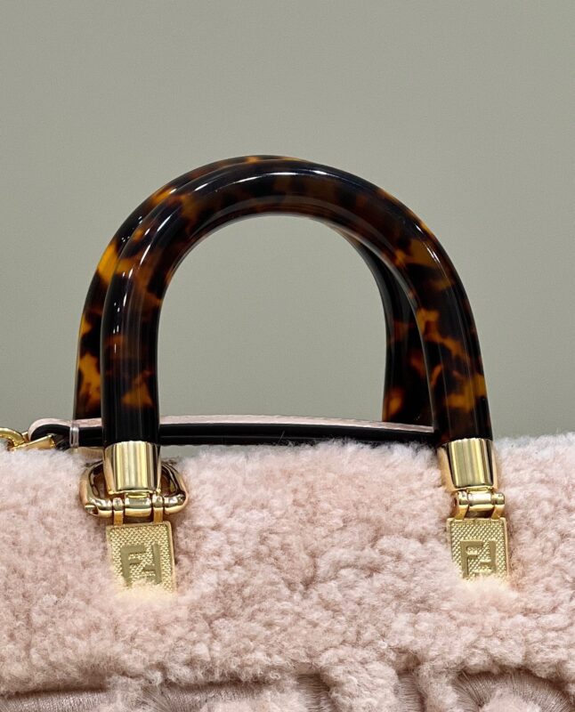 Replica Fendi By The Way Boston Pink Wool - high-quality designer bag clone