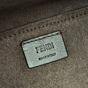 Replica Fendi Origami Small Brown Cotton - best quality luxury bag dupe