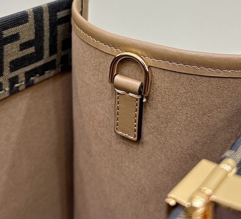 Replica Fendi Sunshine Tote Brown Monogram - high-end fake designer purse