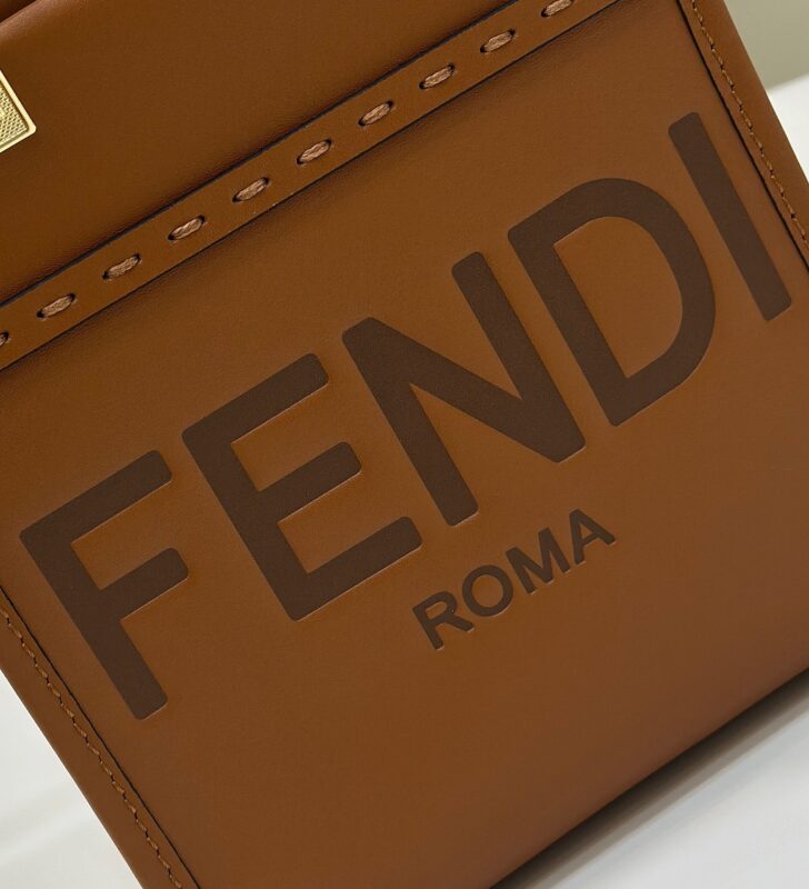Replica Fendi Mini Tote Brown - high-end fake designer purse