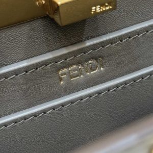 Replica Fendi Peekaboo Mini Grey - best quality luxury bag dupe