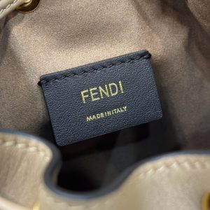 Replica Fendi Tresor Mini Bucket Brown - top-rated replica designer bag