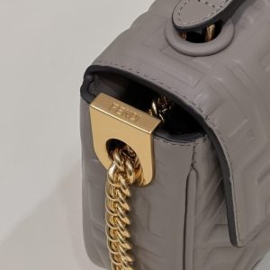 Replica Fendi Baguette Sliding Chain Beige - elite superclone designer purse