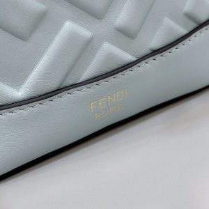 Replica Fendi Tresor Mini Bucket Blue - 1:1 designer replica handbag