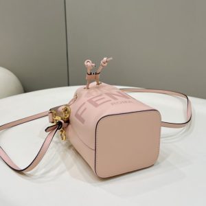 Replica Fendi Tresor Mini Bucket Pink - 1:1 designer replica handbag