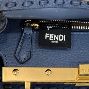 Replica Fendi Peekaboo Small Blue - near-authentic luxury replica handbag