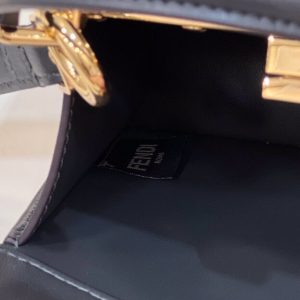 Replica Fendi Peekaboo Mini Black - premium 1:1 fake handbag model