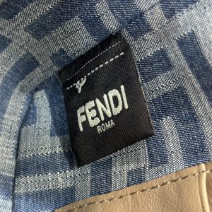 Replica Fendi Baguette Small Dark Bue Denim - high-accuracy replica luxury purse
