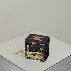 Replica Celine Triomphe Box on Chain - best quality luxury bag dupe