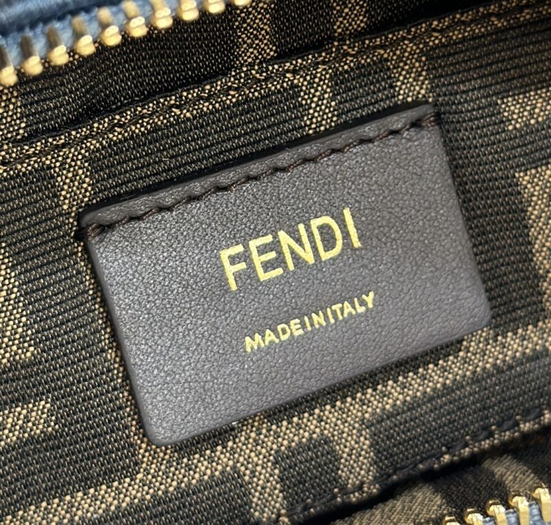 Replica Fendi By The Way Boston Blue Denim - high-quality designer bag clone