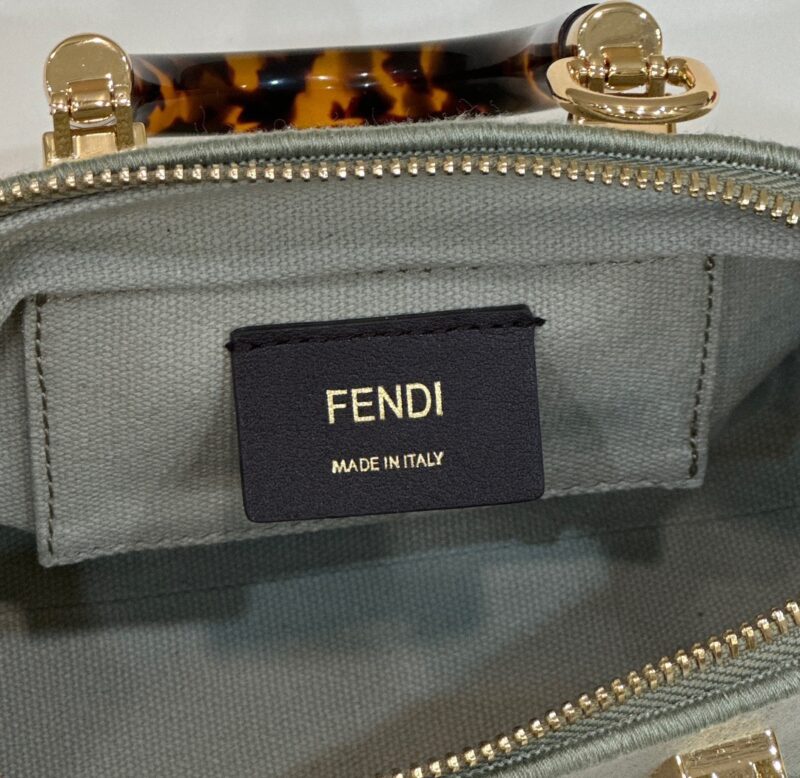 Replica Fendi By The Way Boston Beige Cotton - top-rated replica designer bag