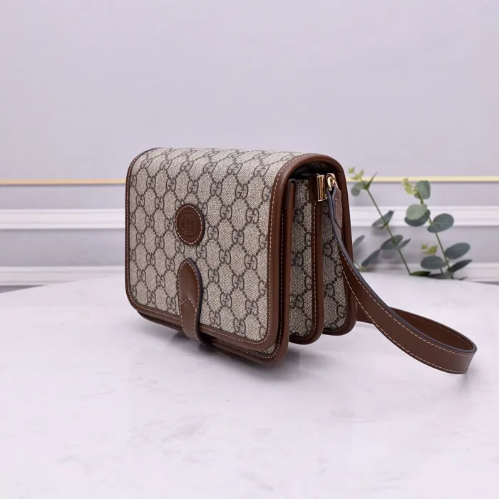 Replica GUCCI MINI CROSSBODY BAG WITH INTERLOCKING G - 1:1 designer replica handbag