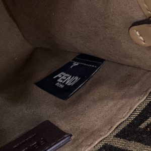 Replica Fendi Mini Tote Brown Canvas - elite superclone designer purse