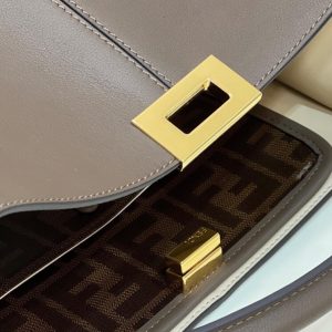 Replica Fendi Peekaboo X Lite Brown - best quality luxury bag dupe