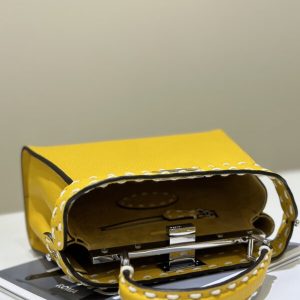Replica Fendi Peekaboo Yellow - realistic designer-inspired fake bag