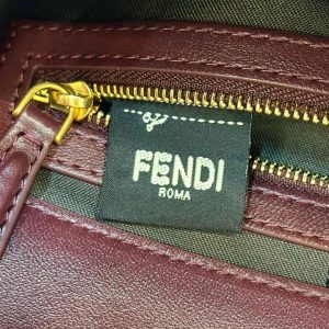 Replica Fendi Baguette Bordeaux - top-tier luxury replica shoulder bag