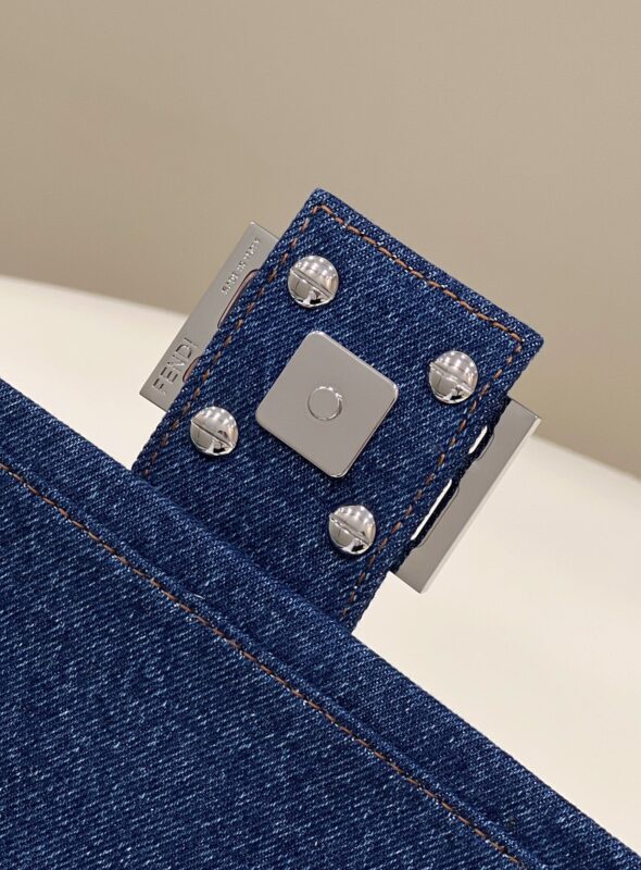 Replica Fendi Baguette Full Blue Denim 6 Replica Fendi Baguette Full Blue Denim - ultra-realistic fake designer tote