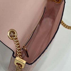 Replica Fendi Baguette Sliding Chain Pink - best quality luxury bag dupe