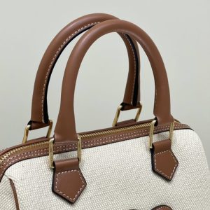 Replica Celine Triomphe Boston White - premium 1:1 fake handbag model