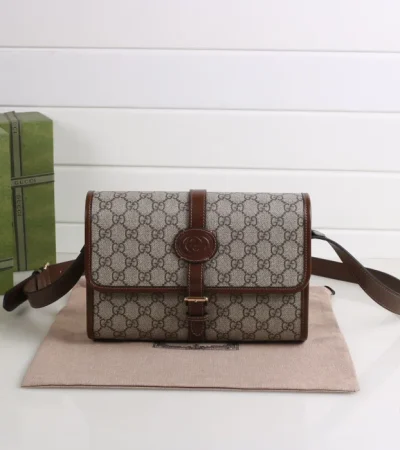 Replica GUCCI GG RETRO MESSENGER BAG - authentic-look luxury purse replica