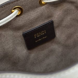 Replica Fendi Tresor Mini Bucket White - premium-grade designer purse dupe