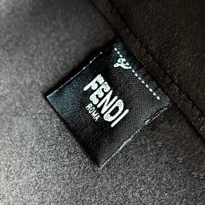 Replica Fendi Origami Small Brown Cotton - elite superclone designer purse