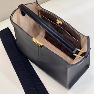 Replica Fendi Peekaboo X Lite Black - high-accuracy replica luxury purse