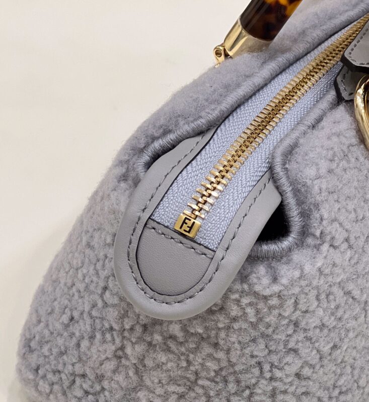 Replica Fendi By The Way Boston Blue Wool - elite superclone designer purse