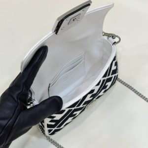 Replica Fendi Baguette Small White - best quality luxury bag dupe