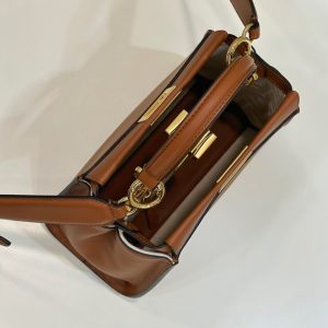 Replica Fendi Peekaboo Medium Brown - high-quality designer bag clone