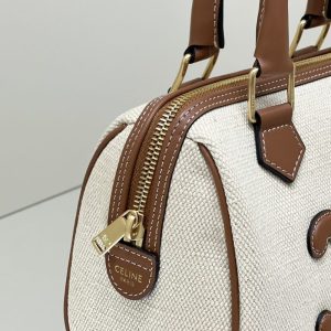 Replica Celine Triomphe Boston White - ultra-realistic fake designer tote