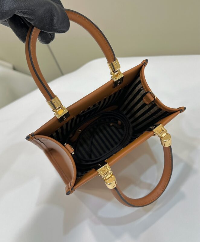 Replica Fendi Mini Tote Brown - elite superclone designer purse