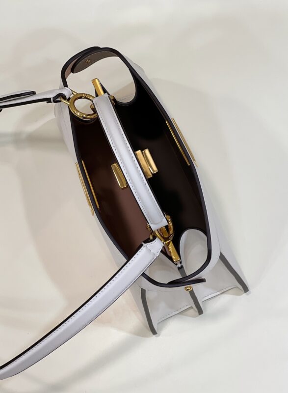 Replica Fendi Peekaboo Medium White - premium 1:1 fake handbag model