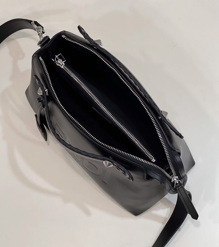 Replica Fendi By The Way Boston Black - high-end fake designer purse