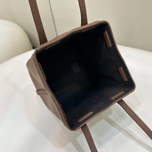 Replica Fendi Origami Small Brown - authentic-look luxury purse replica