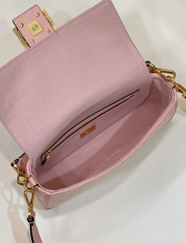 Replica Fendi Baguette FF Pink - high-accuracy replica luxury purse