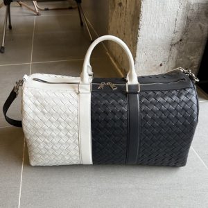 Replica Bottega Veneta Travel Bag Black White - premium-grade designer purse dupe