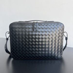 Replica Bottega Veneta Briefcase Black - top-tier luxury replica shoulder bag