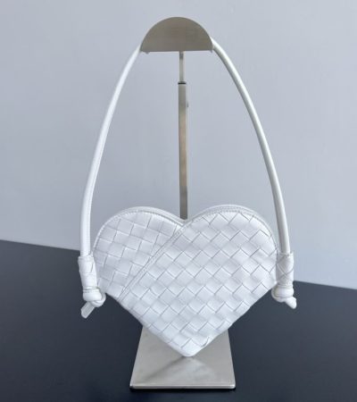 Replica Bottega Veneta Solstice White Heart - top-tier luxury replica shoulder bag