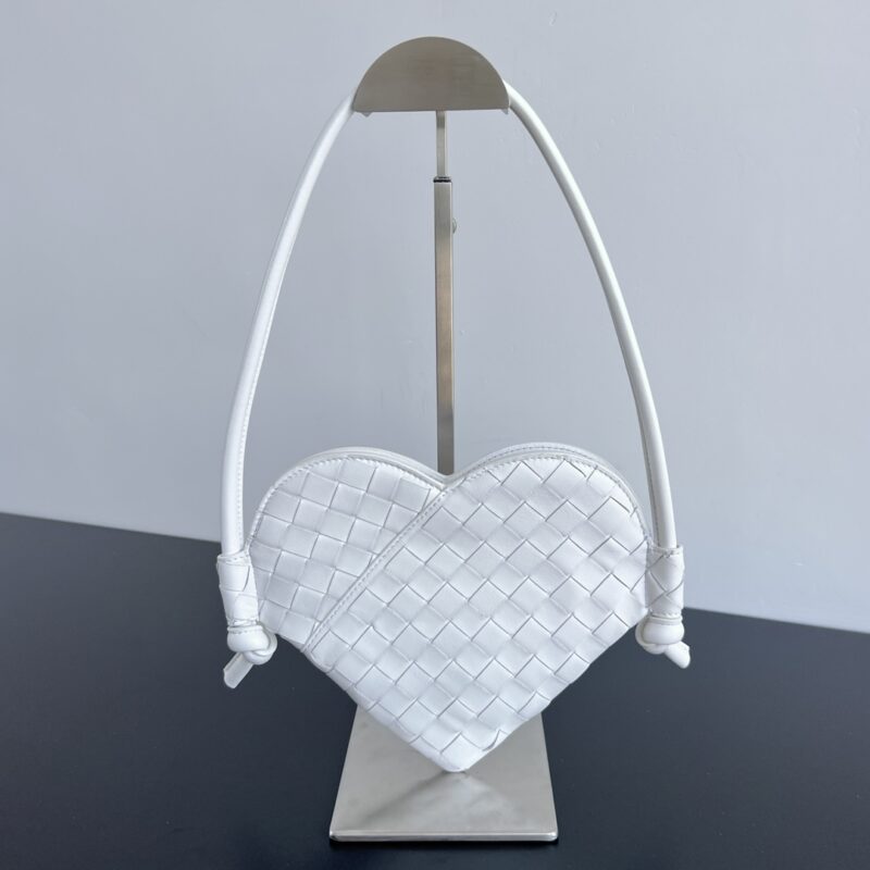 Replica Bottega Veneta Solstice White Heart - top-tier luxury replica shoulder bag