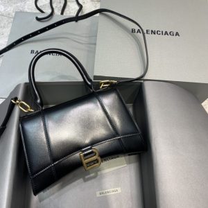 Replica Balenciaga Hourglass Black - top-tier luxury replica shoulder bag
