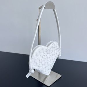 Replica Bottega Veneta Solstice White Heart - top-rated replica designer bag