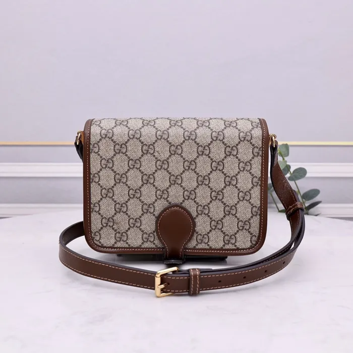 Replica GUCCI MINI CROSSBODY BAG WITH INTERLOCKING G - elite superclone designer purse