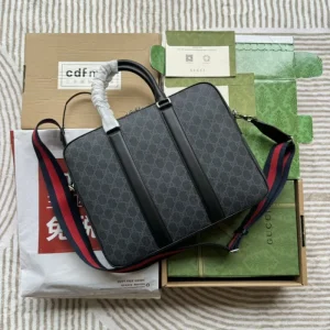Replica GUCCI GG BLACK BRIEFCASE - best-selling designer handbag dupe