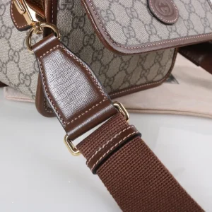Replica GUCCI MESSENGER BAG WITH INTERLOCKING - realistic designer-inspired fake bag