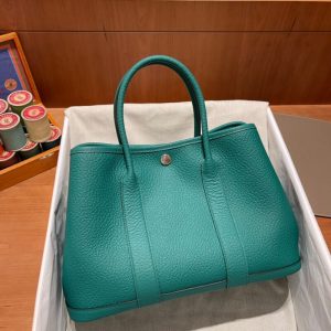 Replica Hermes Garden Party 30cm Very Jade - ultra-realistic fake designer tote