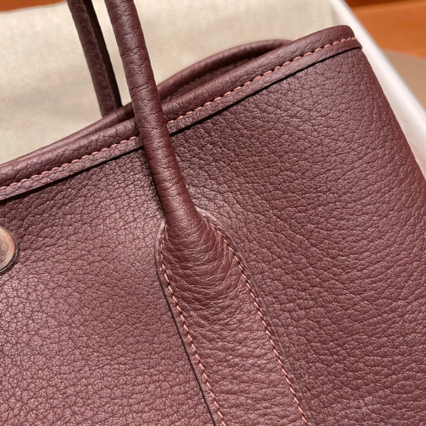 Replica Hermes Garden Party 30cm Saddle Red - high-quality designer bag clone